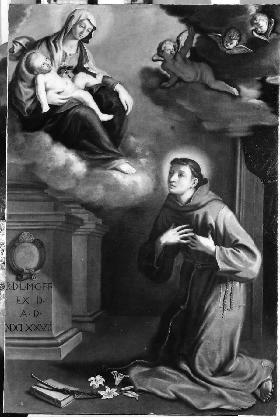 Giovanni Francesco Barbieri, il Guercino - apparizione della Madonna con Bambino a Sant'Antonio da Padova, Grizzana Morandi, Bologna